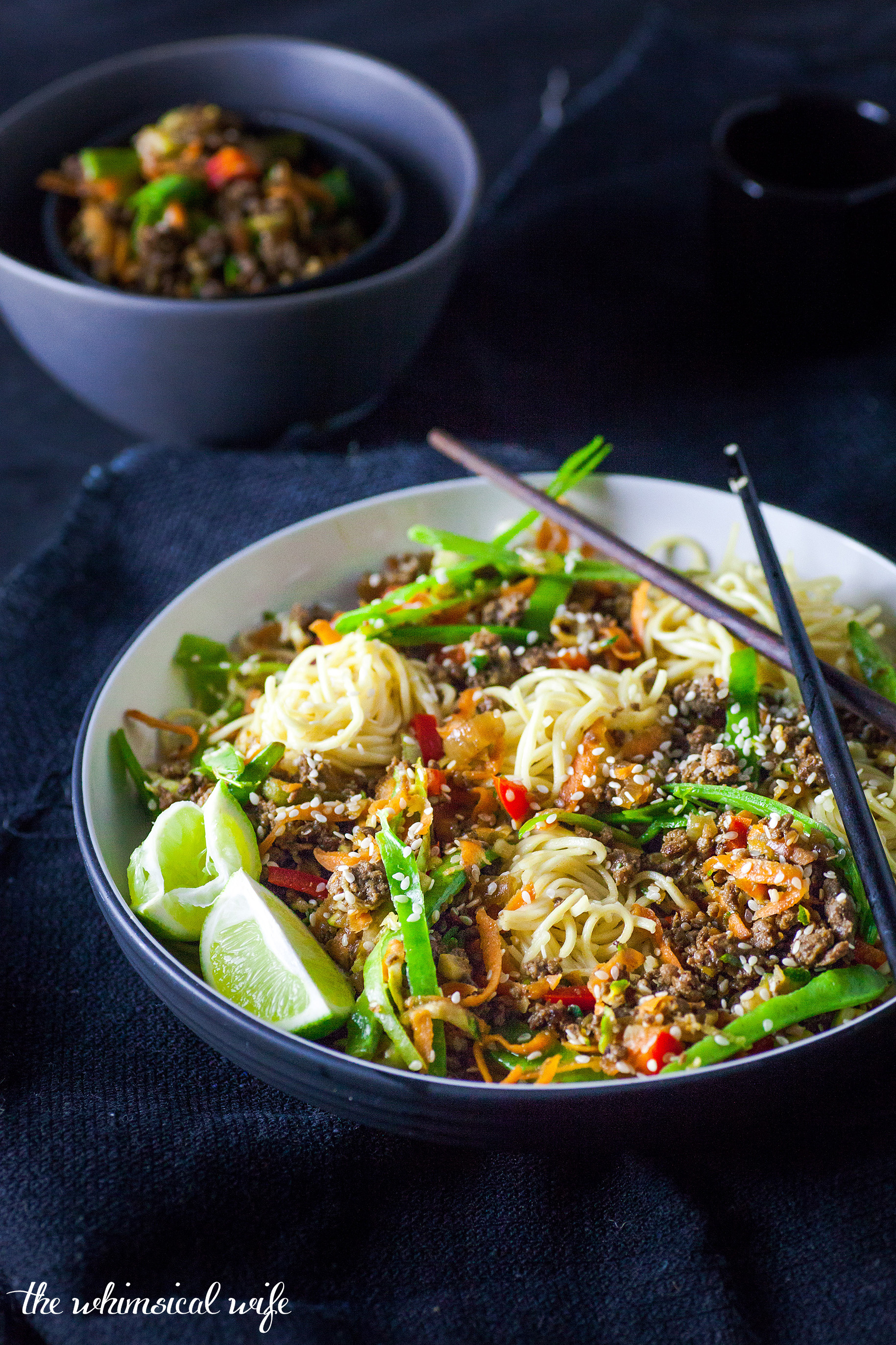 Tamarind Beef With Vegetables & Egg Noodles