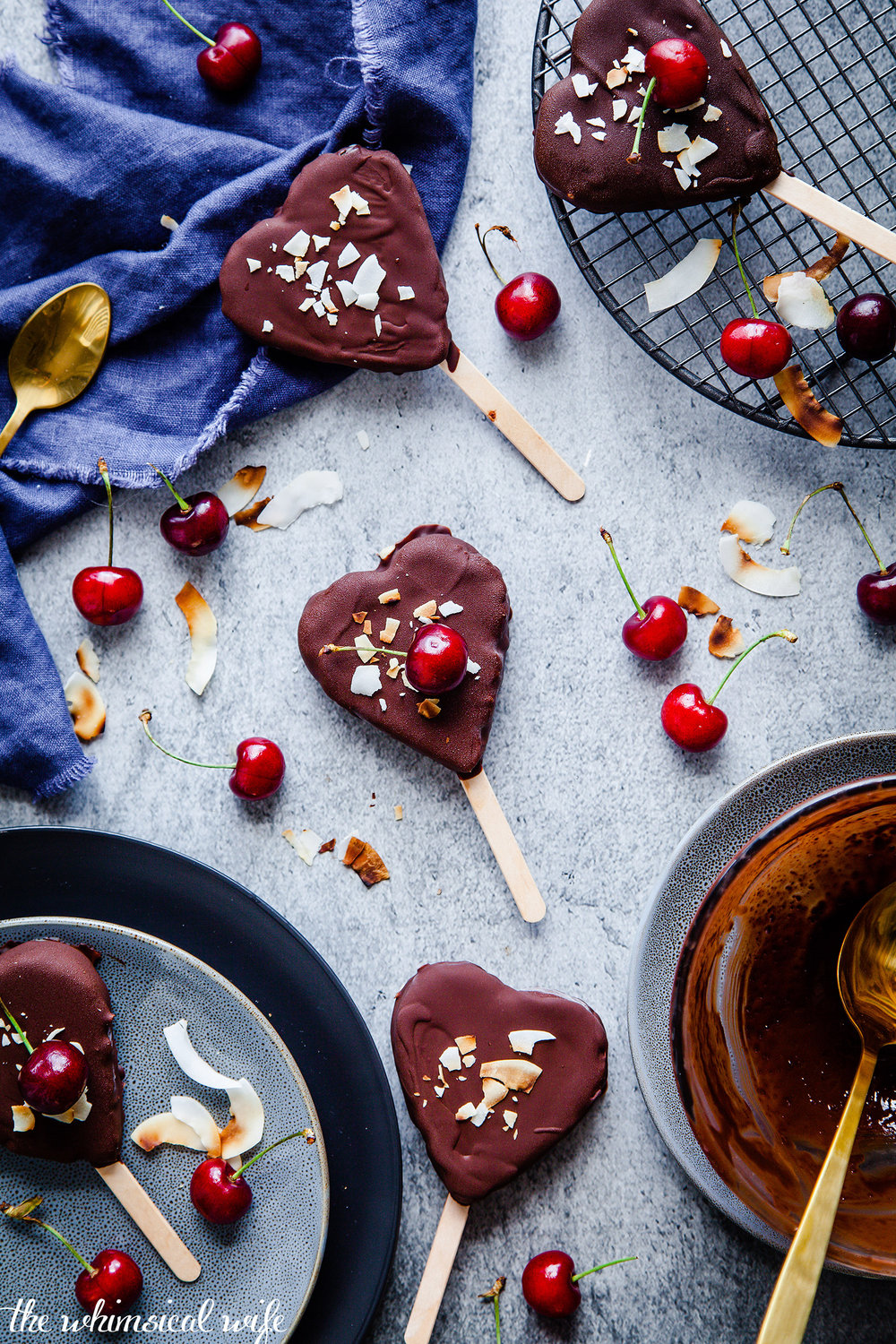 Cherry Ripe Have-A-Heart Ice cream {DF,GF}