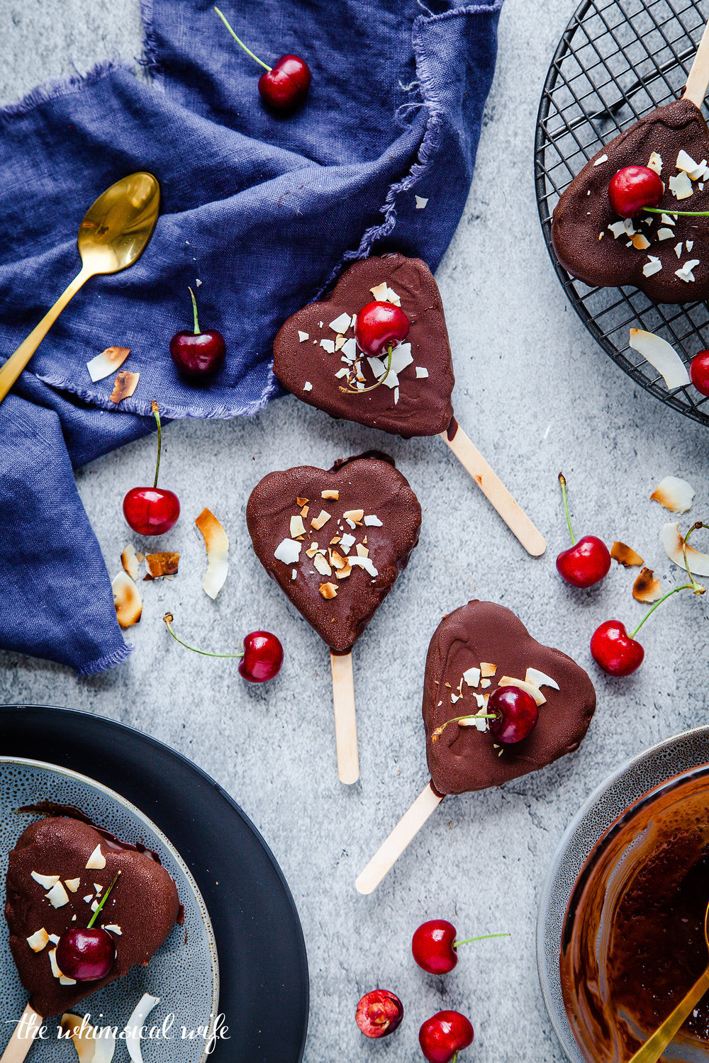 Cherry Ripe Have-A-Heart Ice cream {DF,GF}