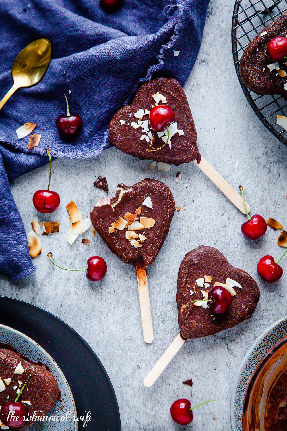 Cherry Ripe Have-A-Heart Ice cream {DF,GF}