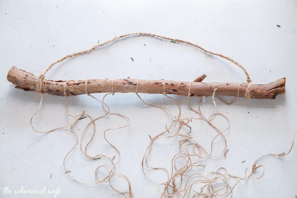 DIY Boho Christmas Tree Wall Hanging