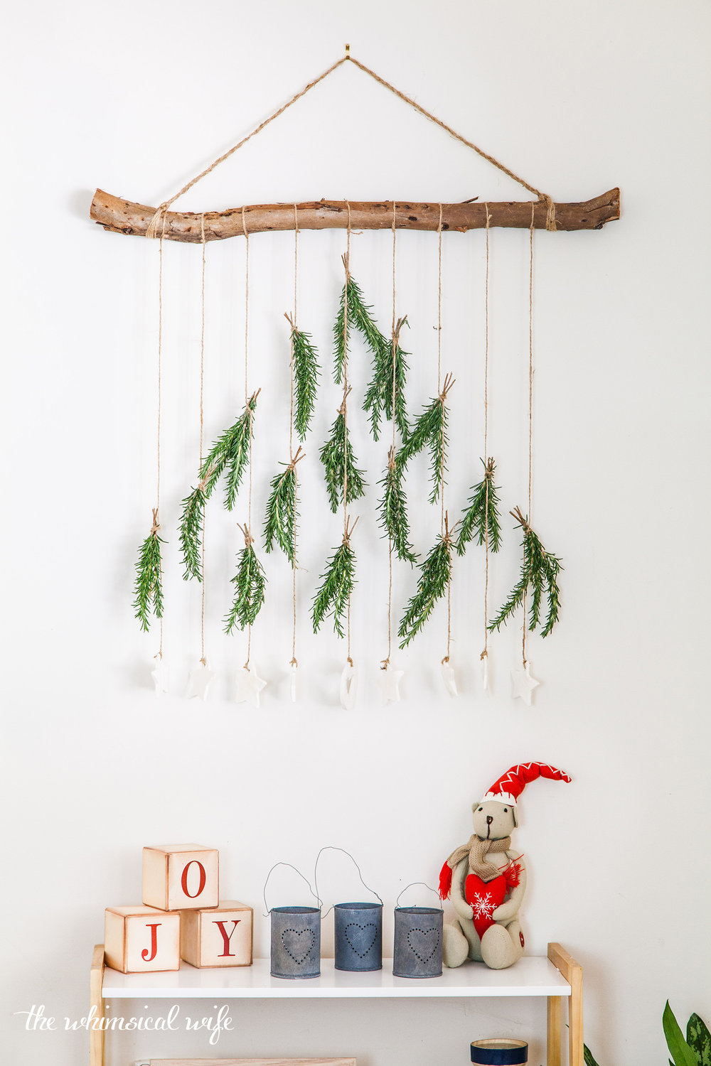 DIY Boho Christmas Tree Wall Hanging