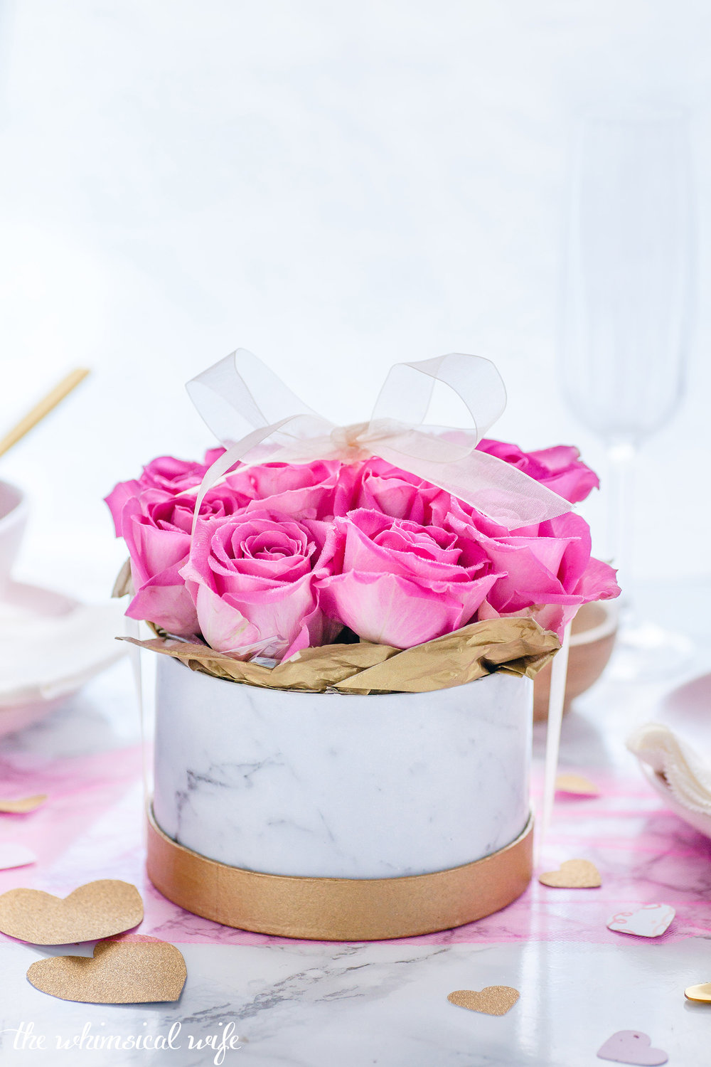 DIY Boxed Valentines Roses + Video | The Whimsical Wife
