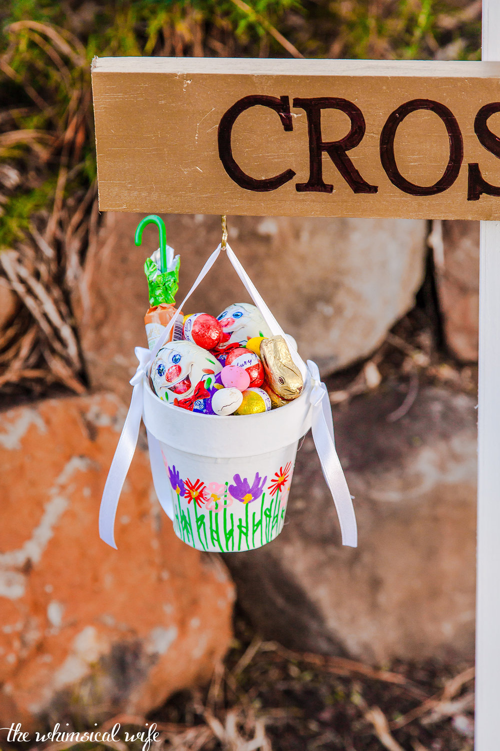 DIY Easter Bunny Crossing Sign | The Whimsical Wife