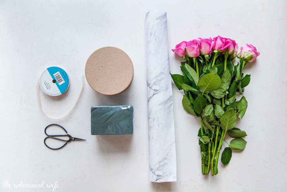 DIY Valentines Boxed Roses + Video | The Whimsical Wife