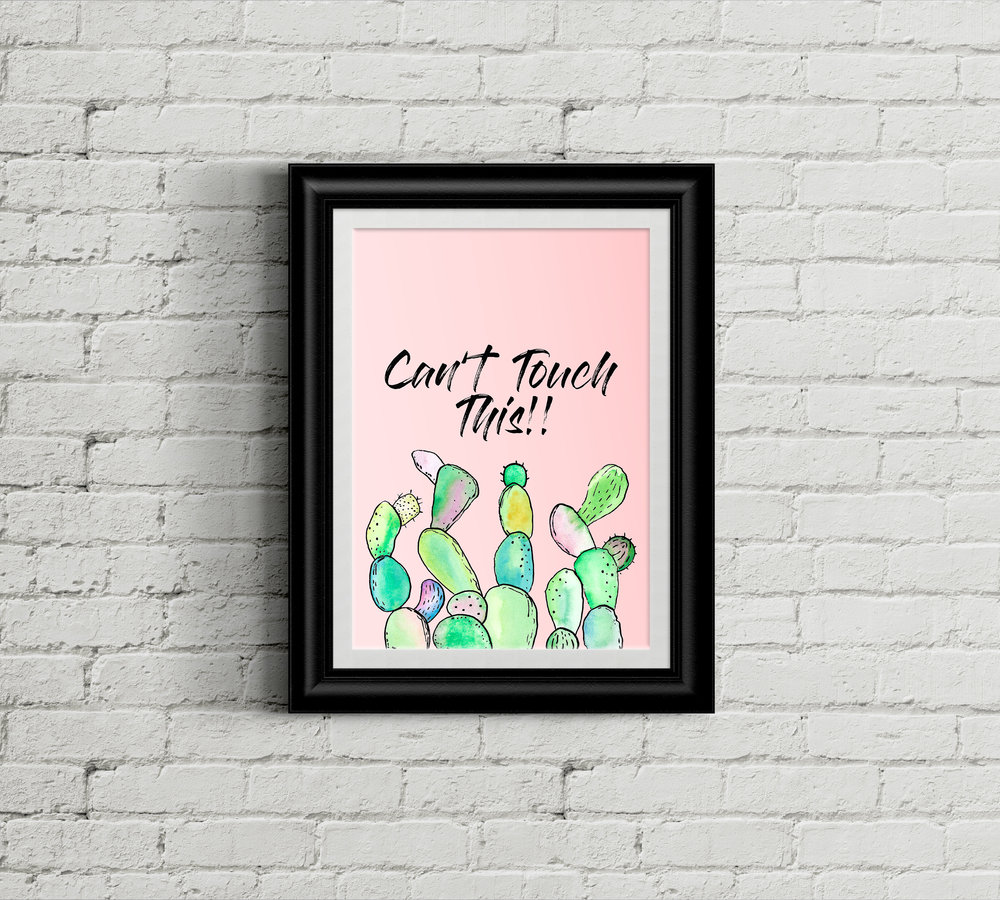 Download TWO Free Cactus Printables!