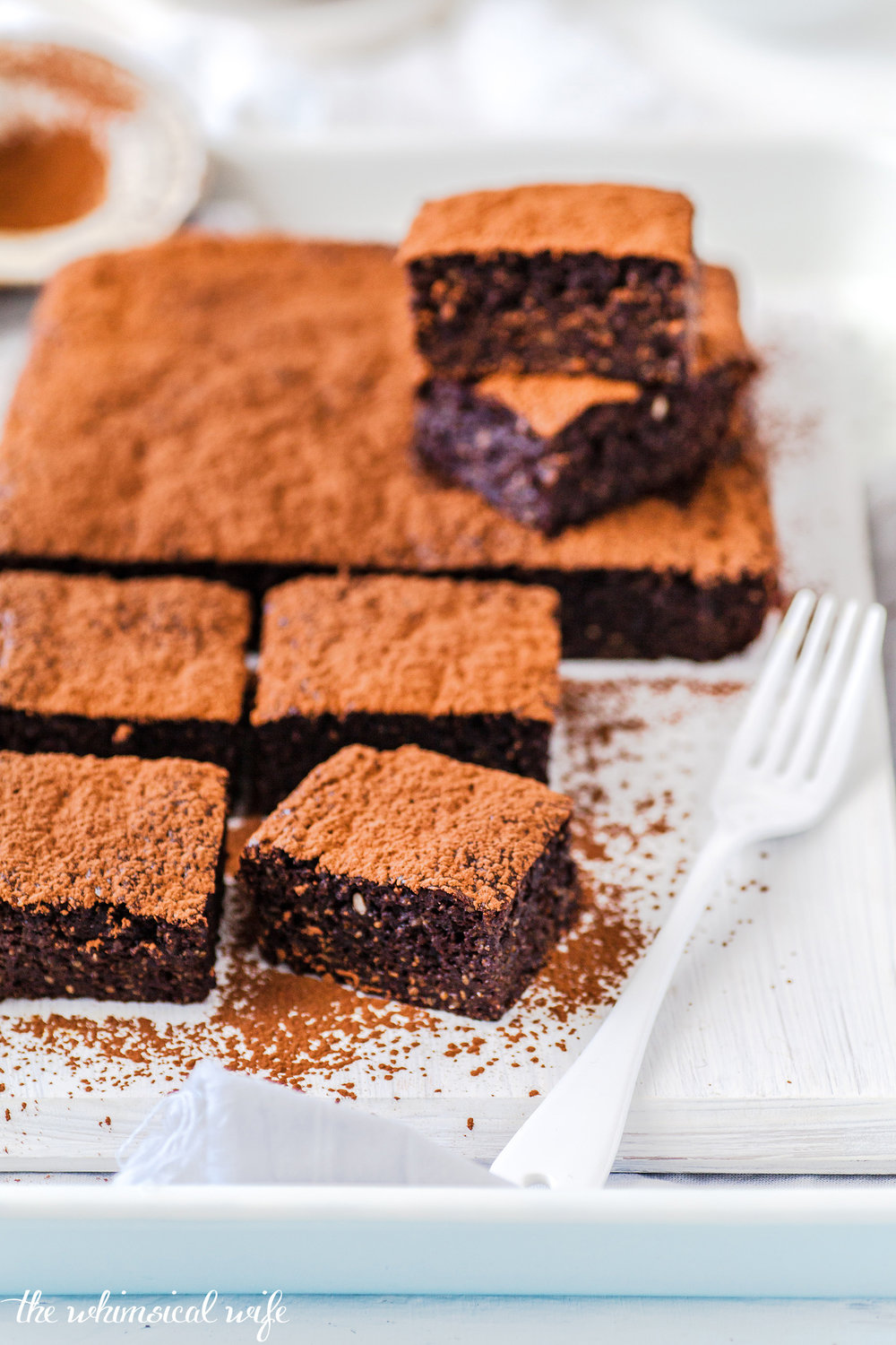 Gooey Chocolate Chia & Sweet Potato Brownie - Dairy & Gluten Free | The Whimsical Wife