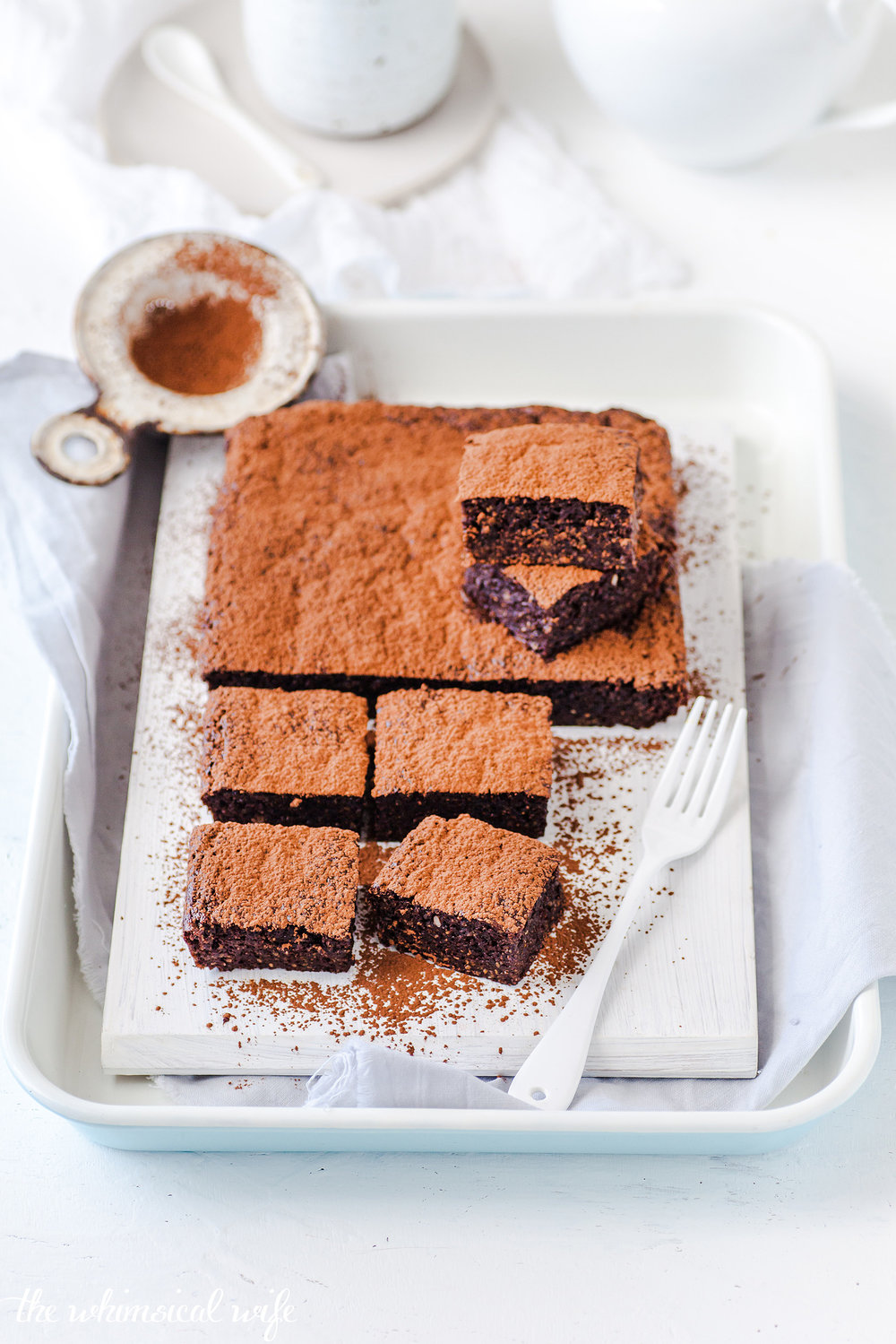 Gooey Chocolate Chia & Sweet Potato Brownie - Dairy & Gluten Free | The Whimsical Wife