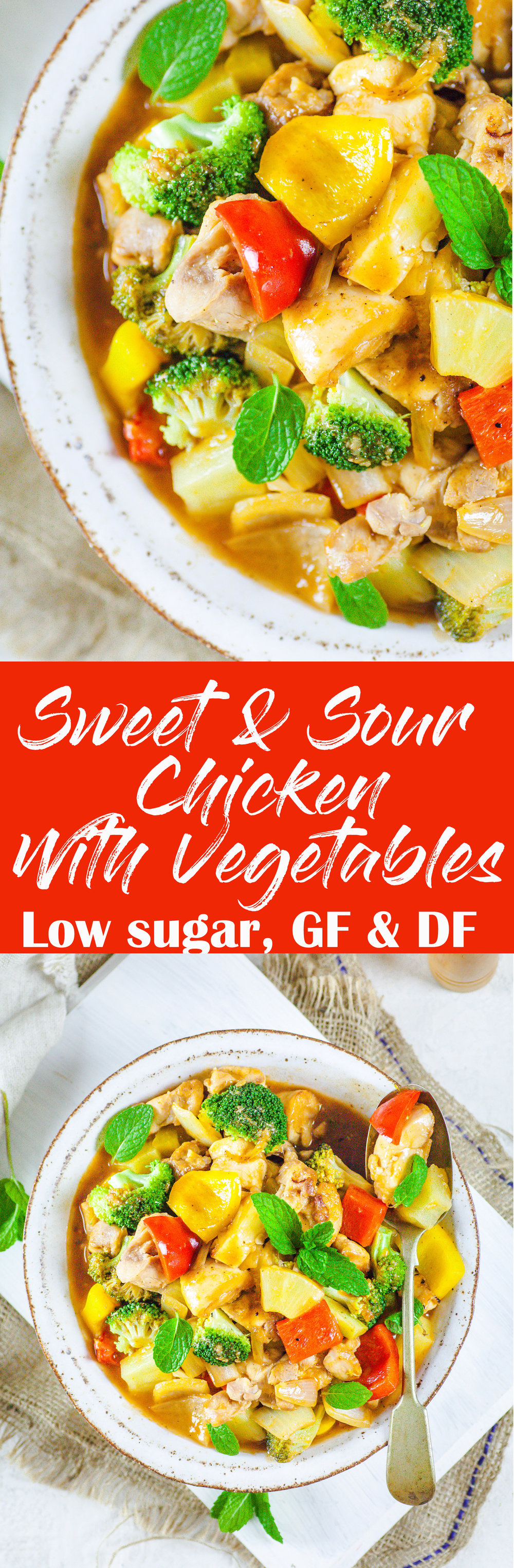 Healthy Sweet & Sour Chicken With Vegetables