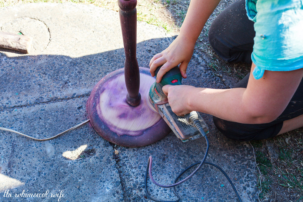 Learn How To Revamp A Lamp Stand & Shade + Video