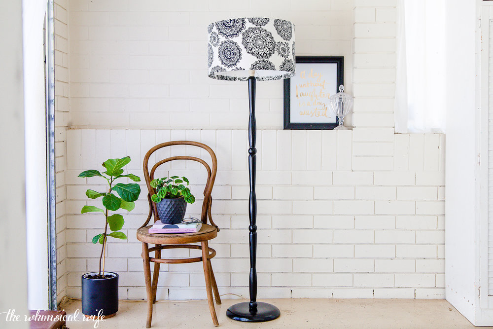 Learn How To Revamp A Lamp Stand & Shade + Video