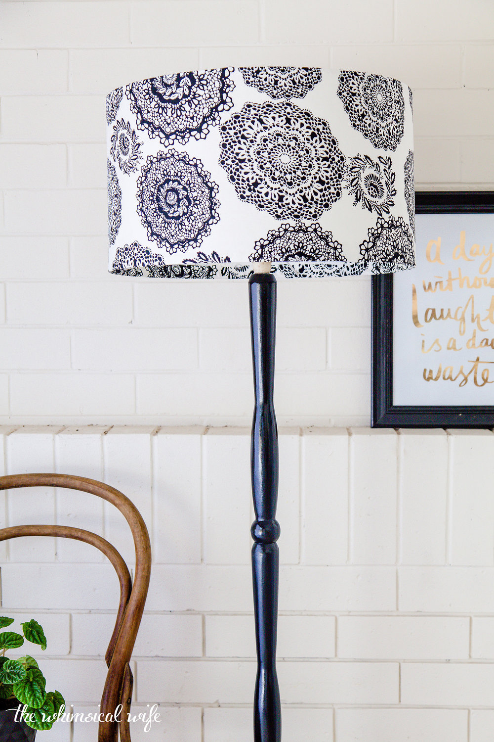 Learn How To Revamp A Lamp Stand & Shade + Video