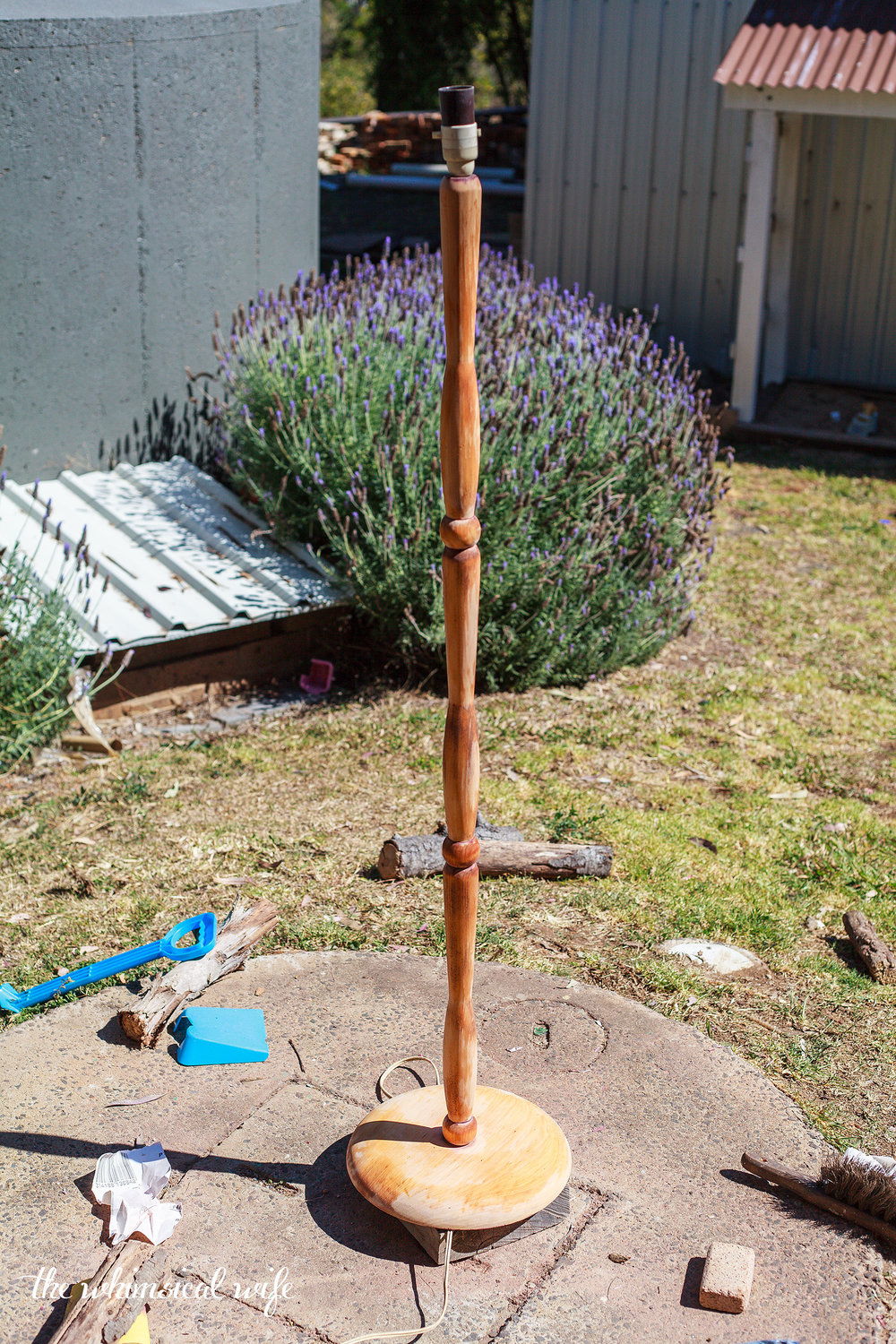 Learn How To Revamp A Lamp Stand & Shade + Video