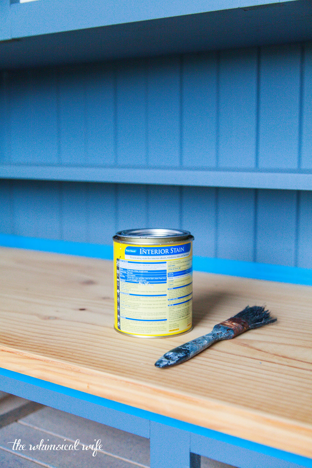 Mid Century Style Kitchen Hutch Makeover | The Whimsical Wife