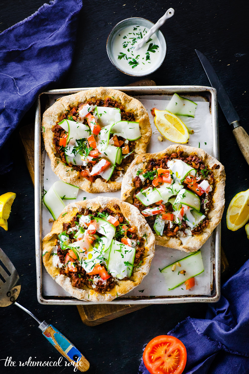 Mini Turkish Pide Pizza | The Whimsical Wife