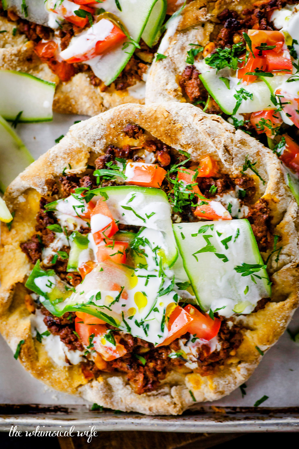 Mini Turkish Pide Pizza | The Whimsical Wife