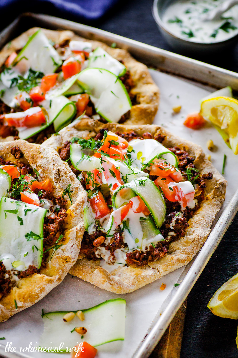 Mini Turkish Pide Pizza | The Whimsical Wife