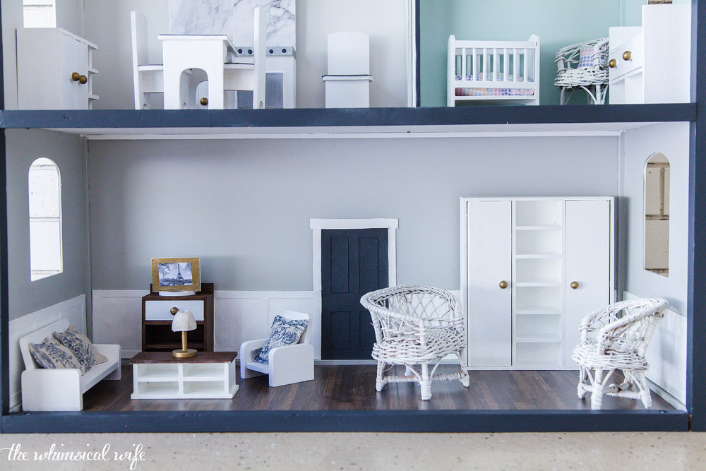 My Fixer Upper Style Dollhouse Makeover + Video | The Whimsical Wife