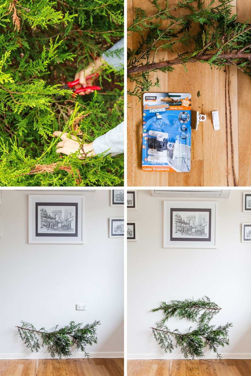 Quick & Easy DIY Pine Branch Christmas Tree