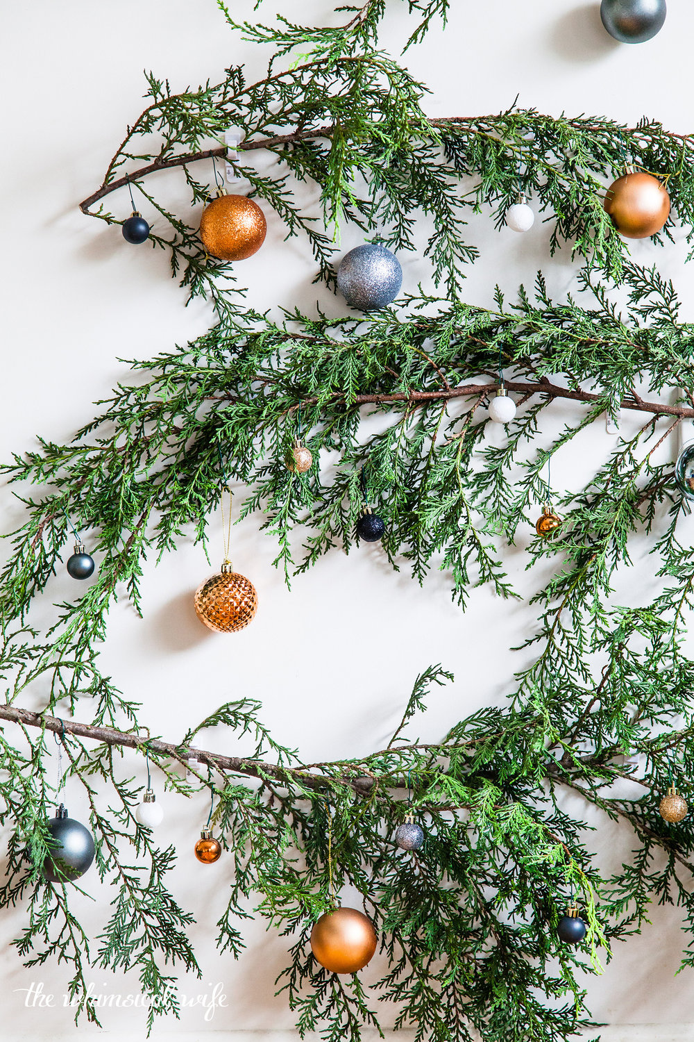 Quick & Easy DIY Pine Branch Christmas Tree