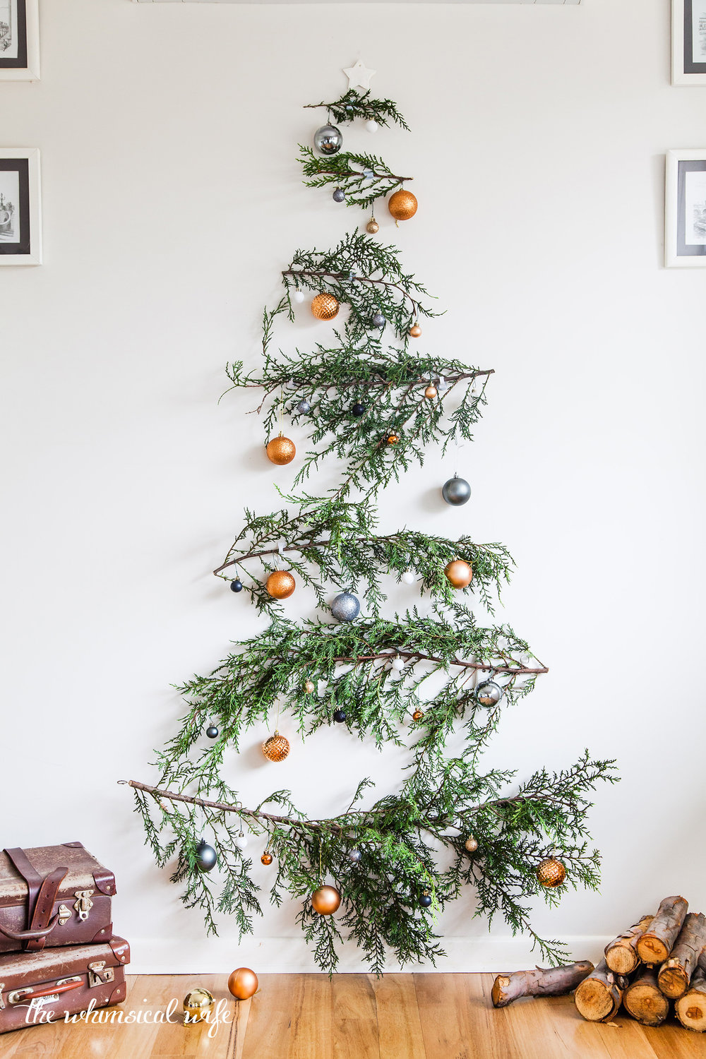 Quick & Easy DIY Pine Branch Christmas Tree