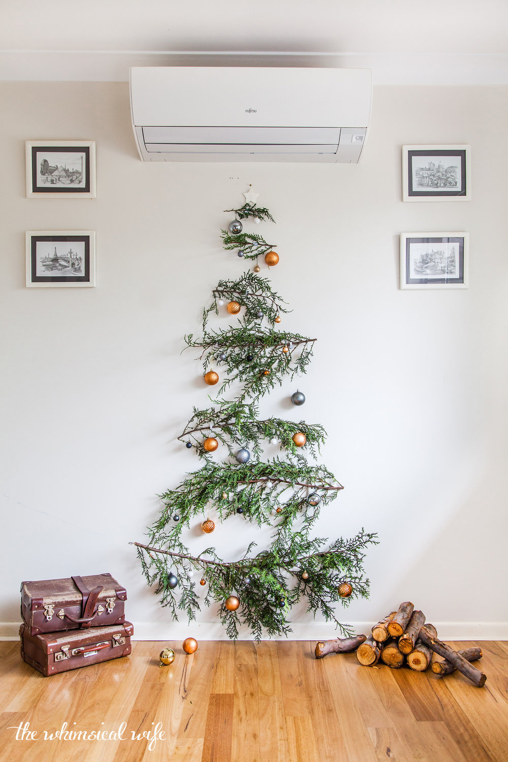 Quick & Easy DIY Pine Branch Christmas Tree