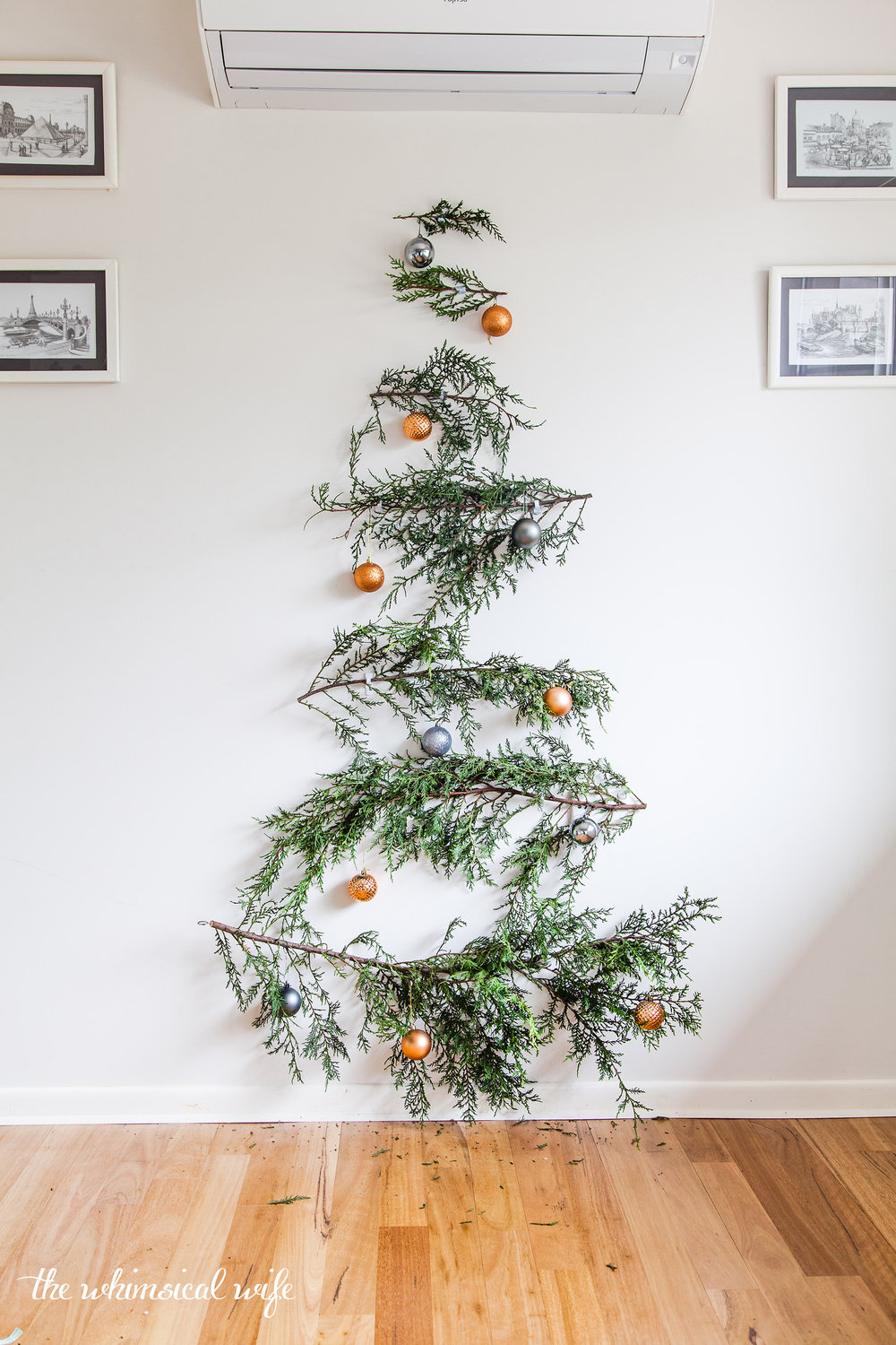 Quick & Easy DIY Pine Branch Christmas Tree