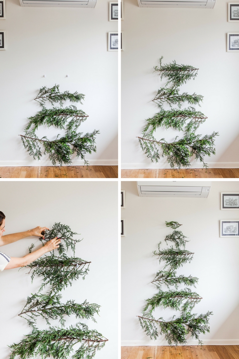 Quick & Easy DIY Pine Branch Christmas Tree