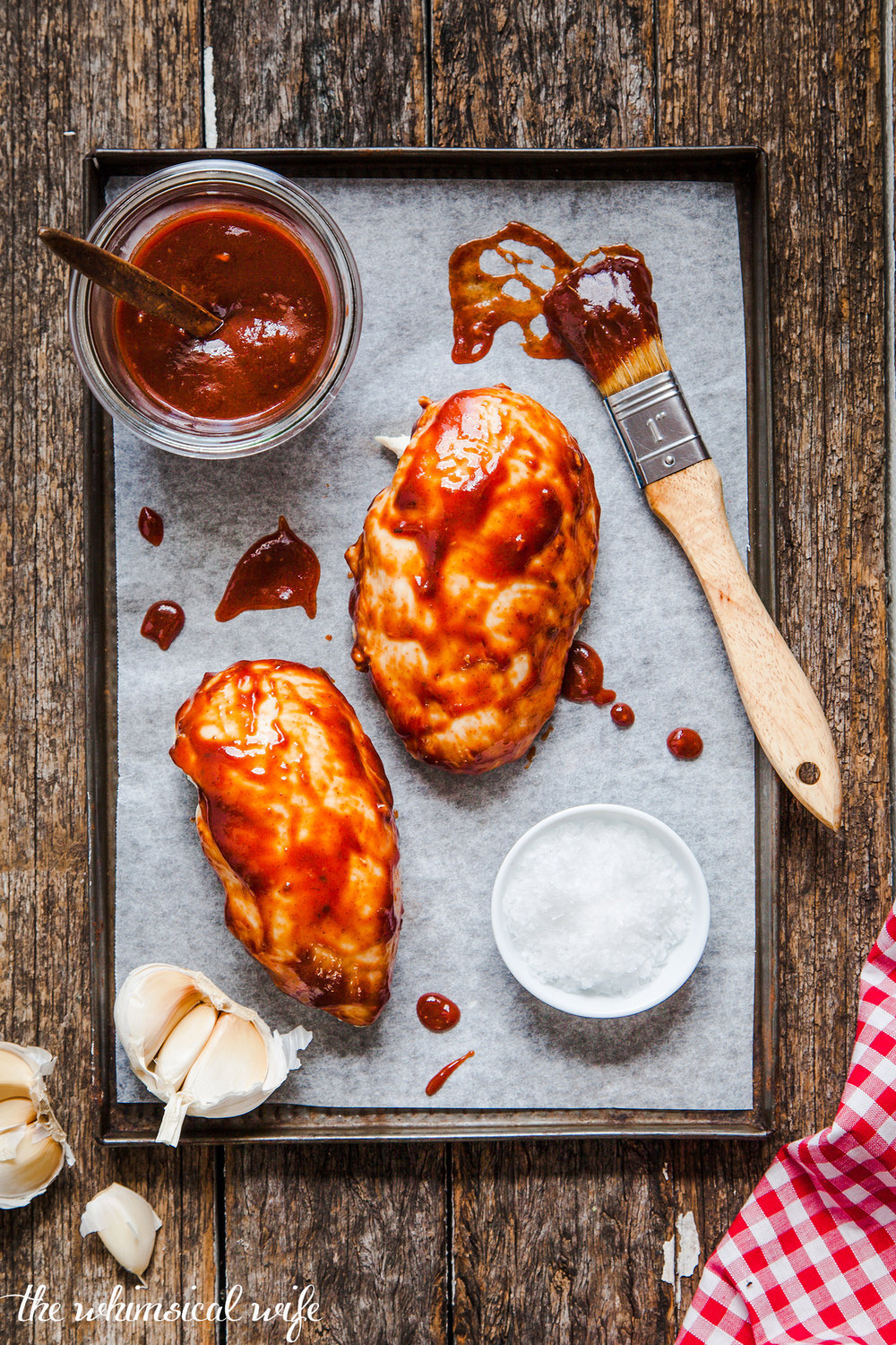 Sticky BBQ Chicken Burger With Steakhouse Fries