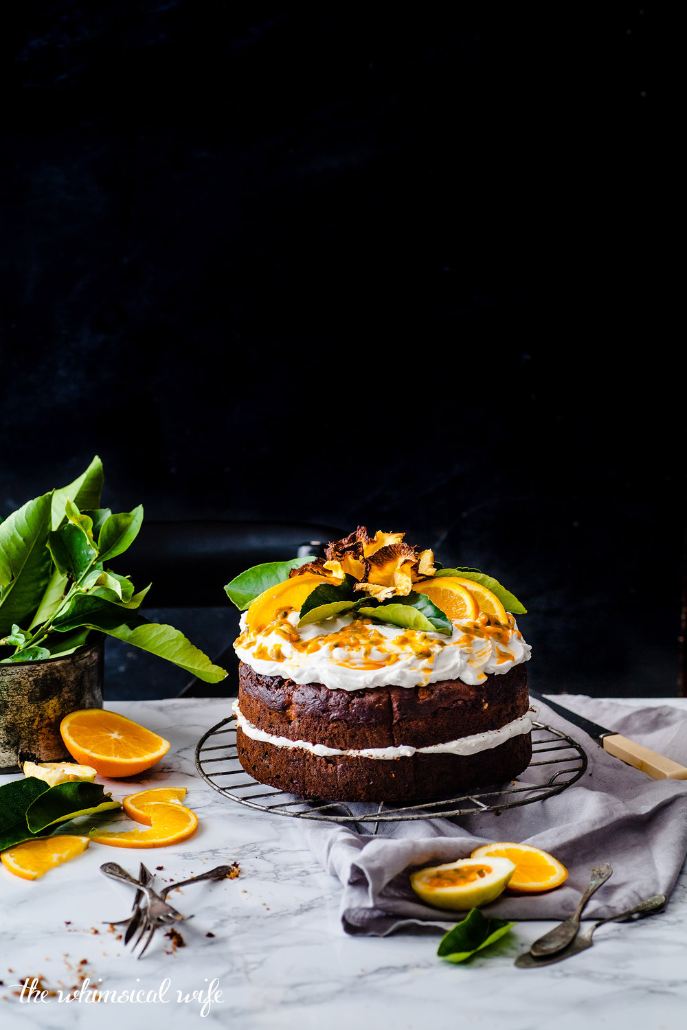 Vegan Humming Bird Cake With Zesty Lemon Coconut Cream | The Whimsical Wife