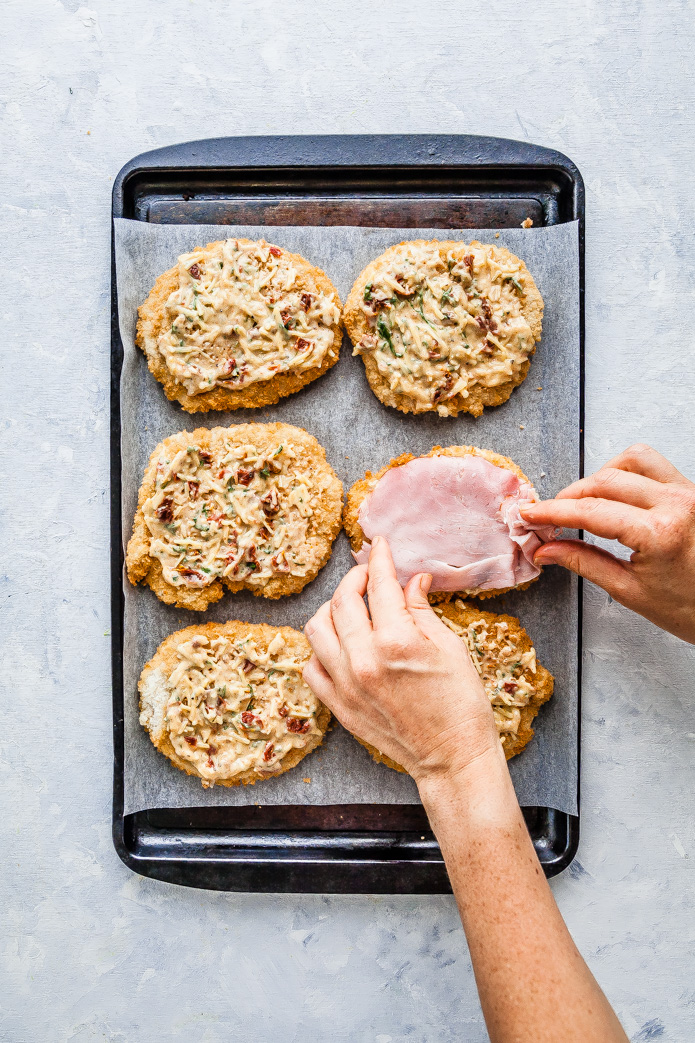 Cheesy Sun Dried Tomato & Basil Inglewood Organic Chicken Schnitzel With Crunchy Rainbow Slaw | The Whimsical Wife