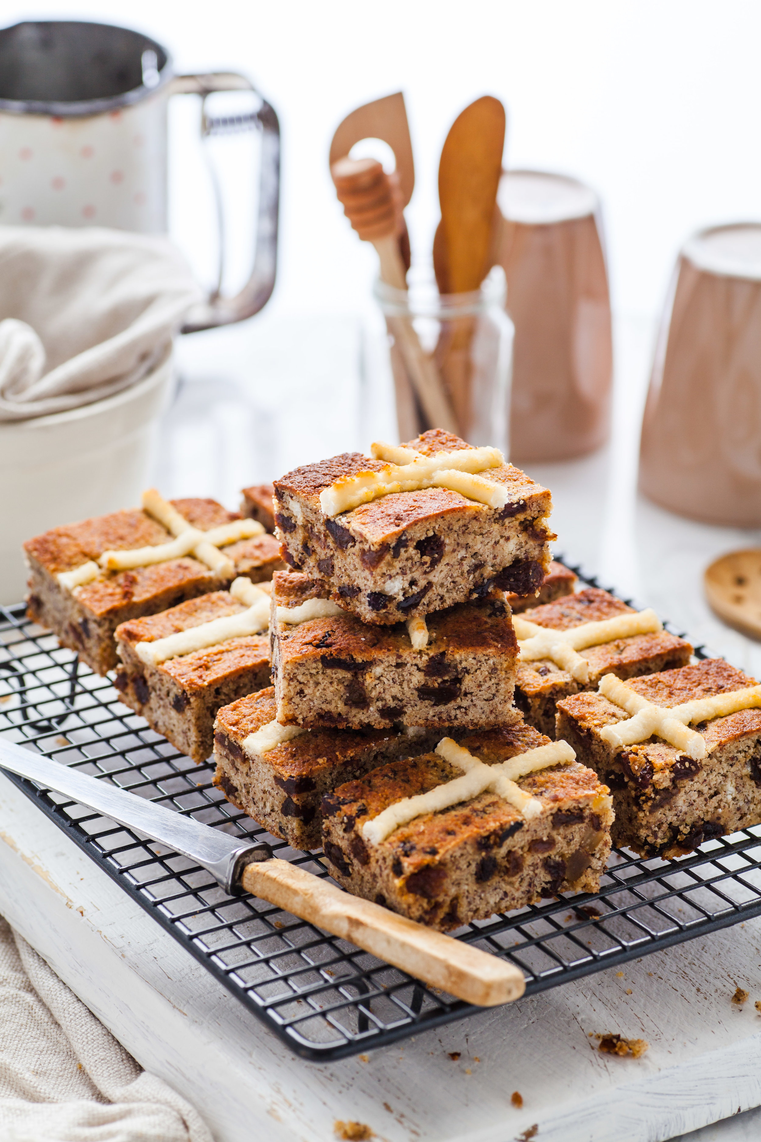 Hot Cross Bun Slice - Gluten &amp; Dairy Free
