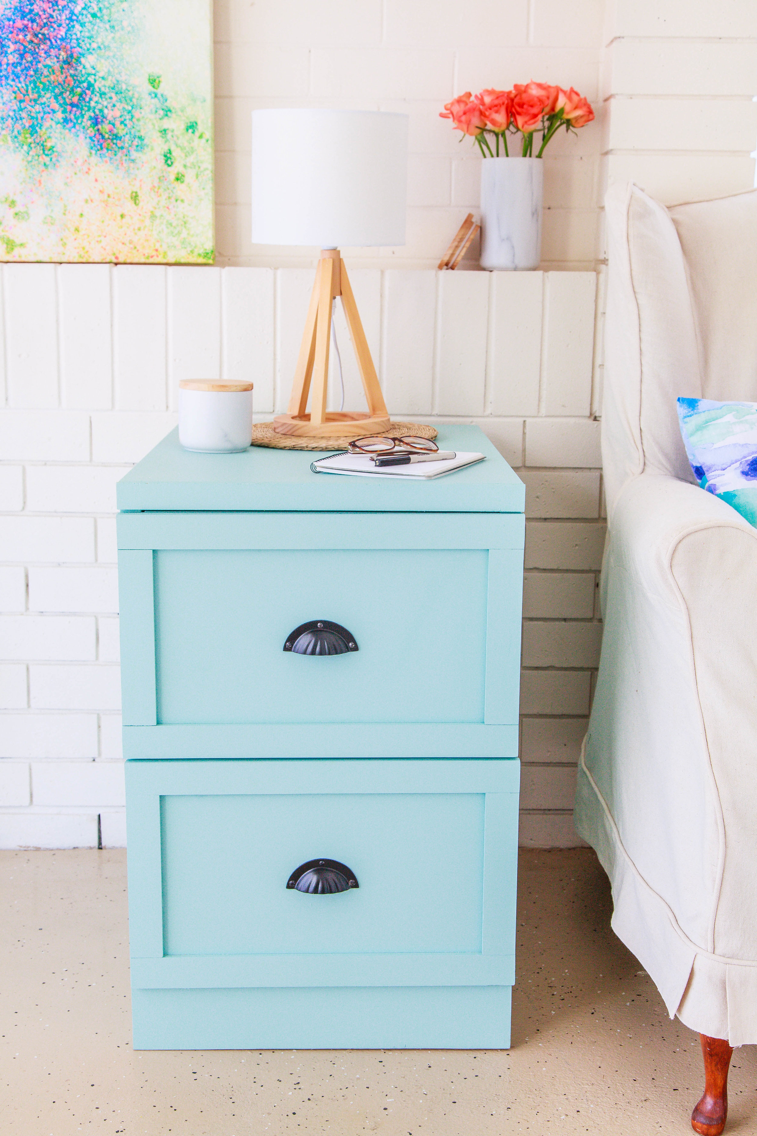 How To Transform A Tired Old Filing Cabinet