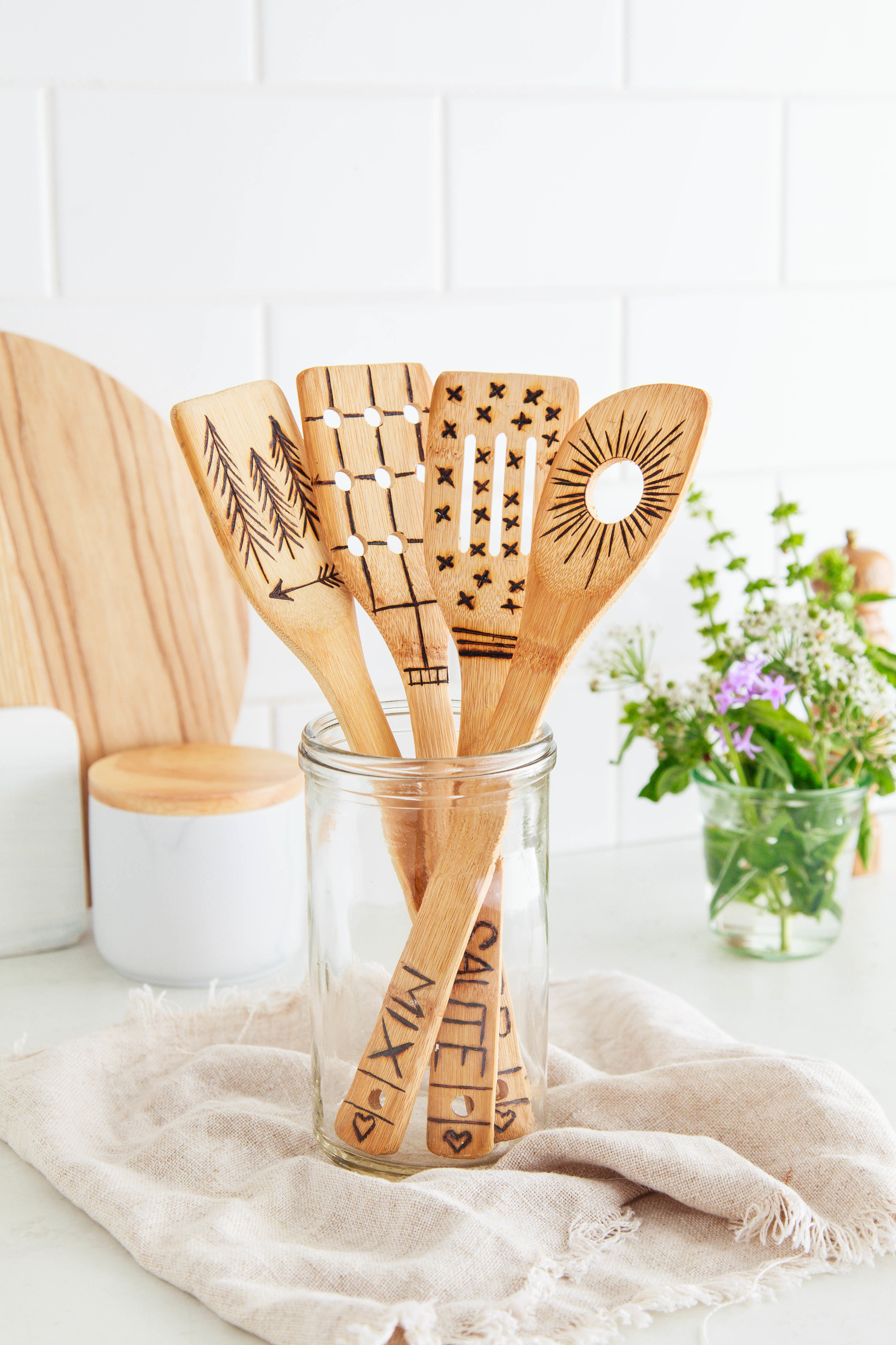DIY Mother's Day Gift: Etched Wooden Utensils + Video