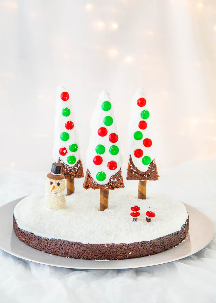 Toblerone Brownie Winter Wonderland