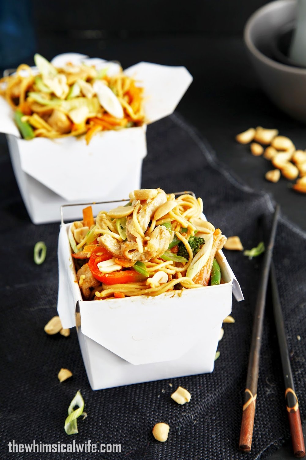 Wok-In-A-Box: Satay Pork Noodle Box