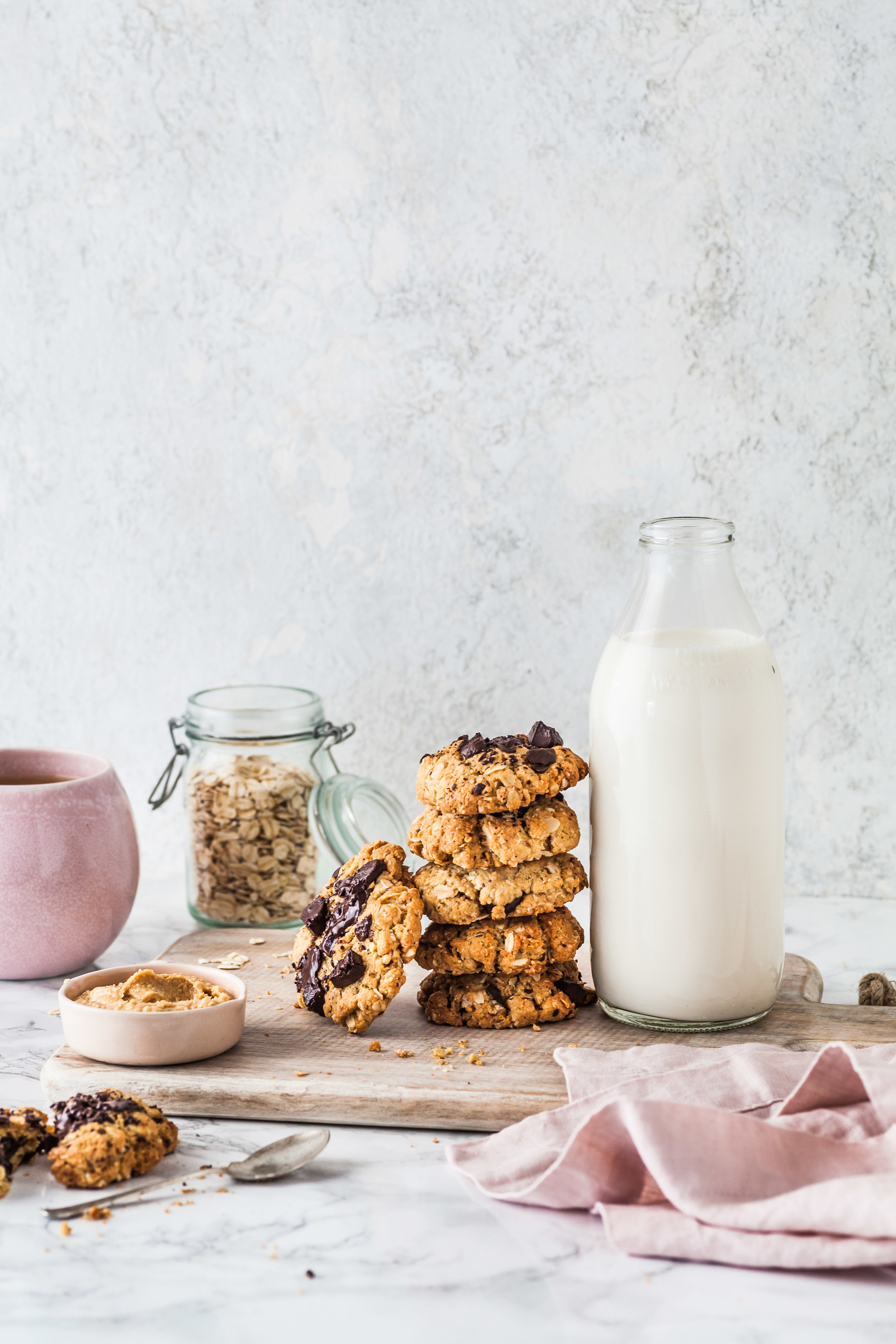 Peanut Butter &amp; Choc Chunk Cookies
