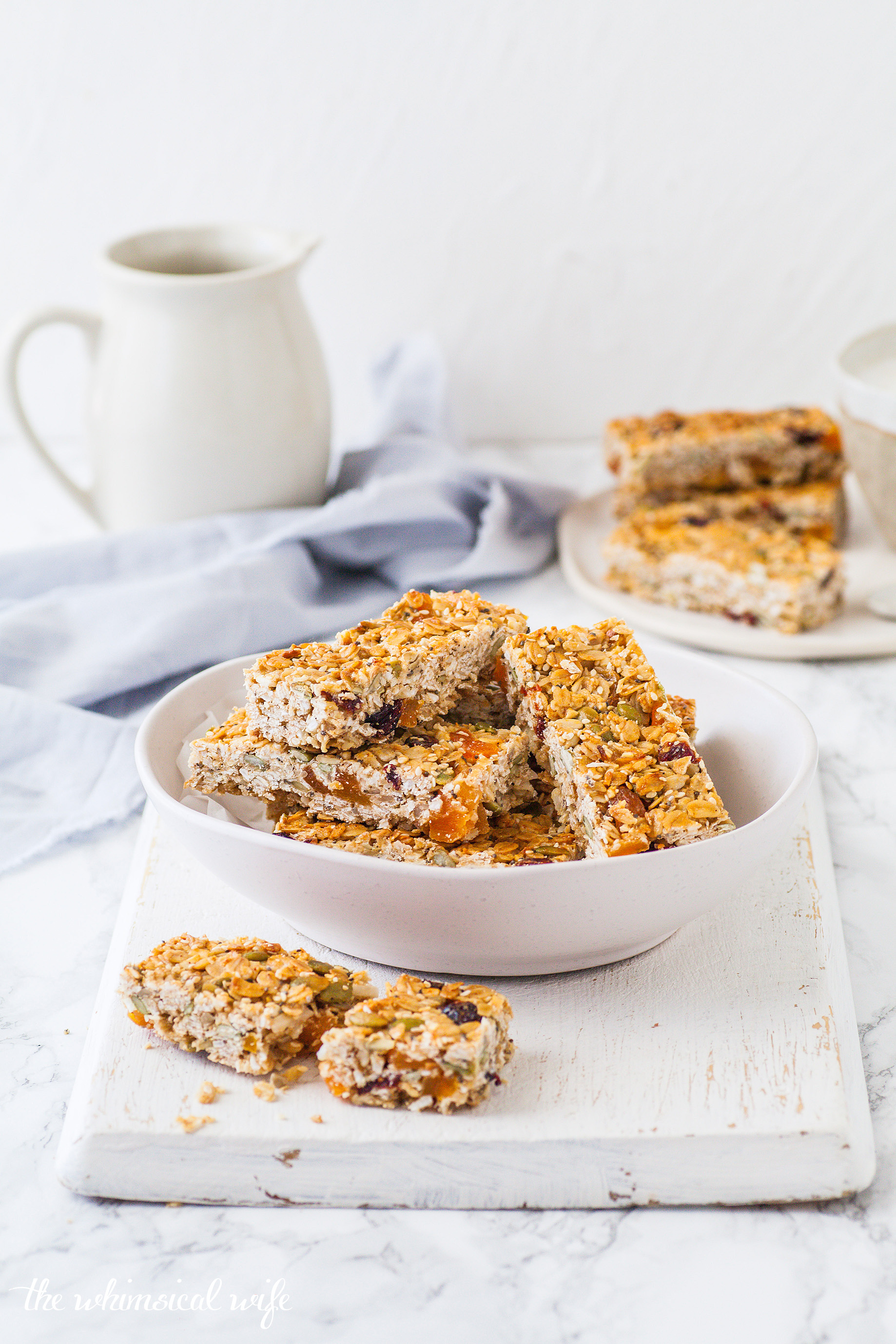 Back To School: Chewy Apricot, Cranberry & Coconut Muesli Bar (Nut & Dairy Free)