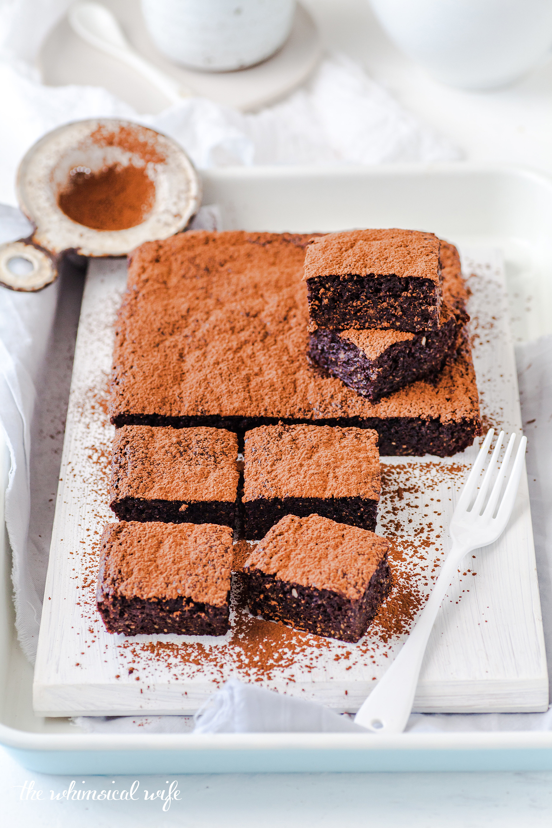 Gooey Chocolate Chia & Sweet Potato Brownie - Dairy & Gluten Free