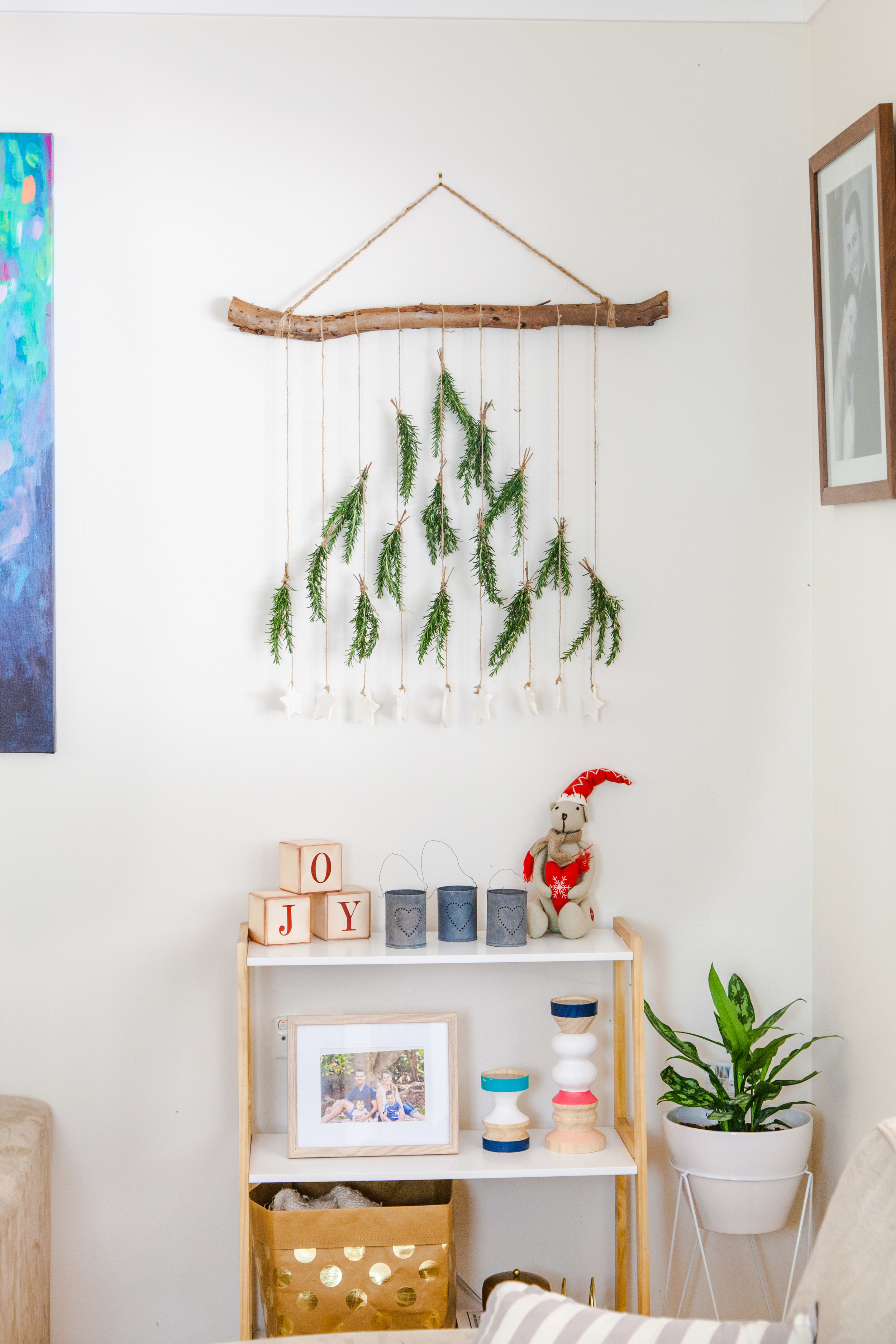 DIY Boho Christmas Tree Wall Hanging 