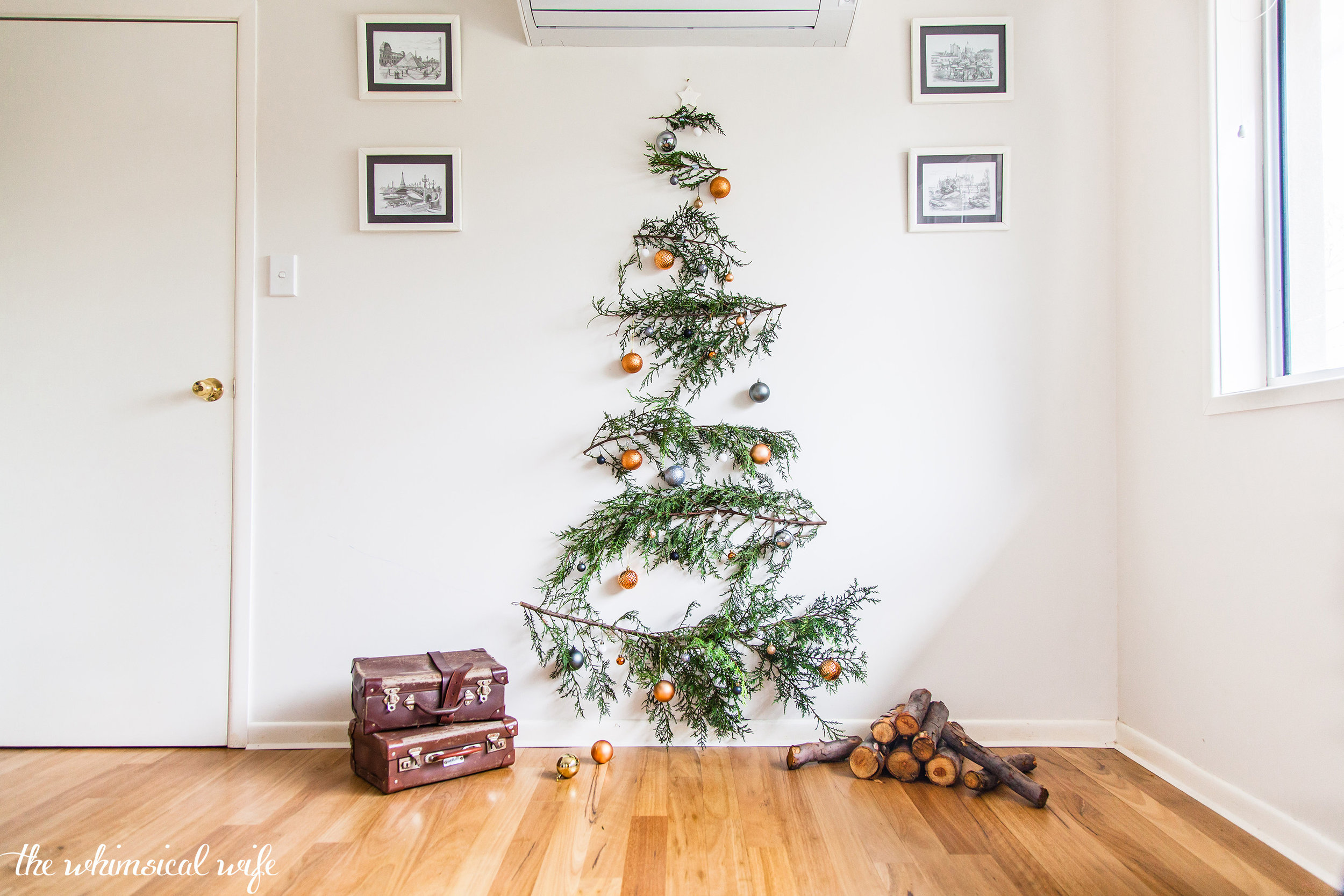 Quick & Easy DIY Pine Branch Christmas Tree