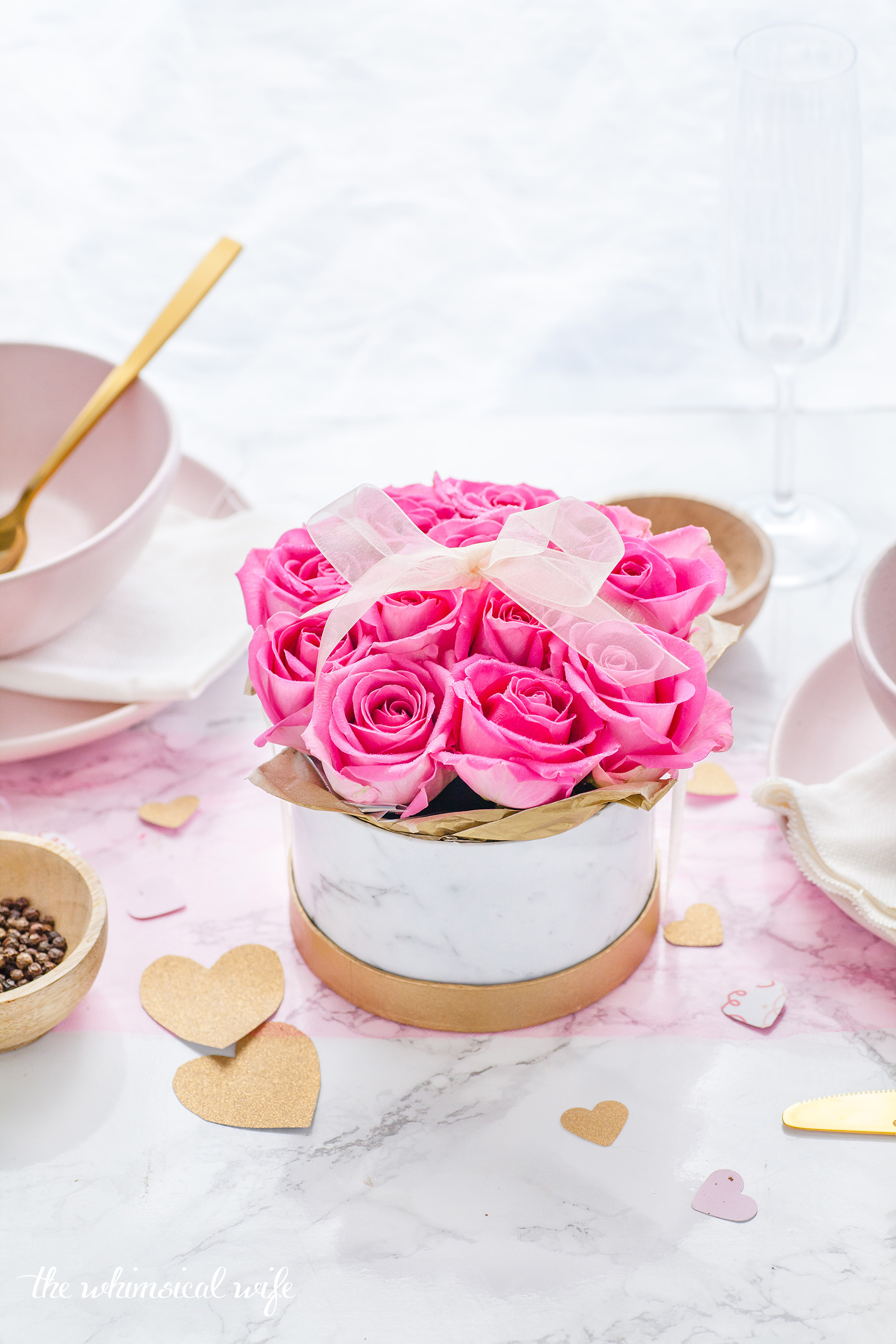 DIY Valentines Boxed Roses + Video