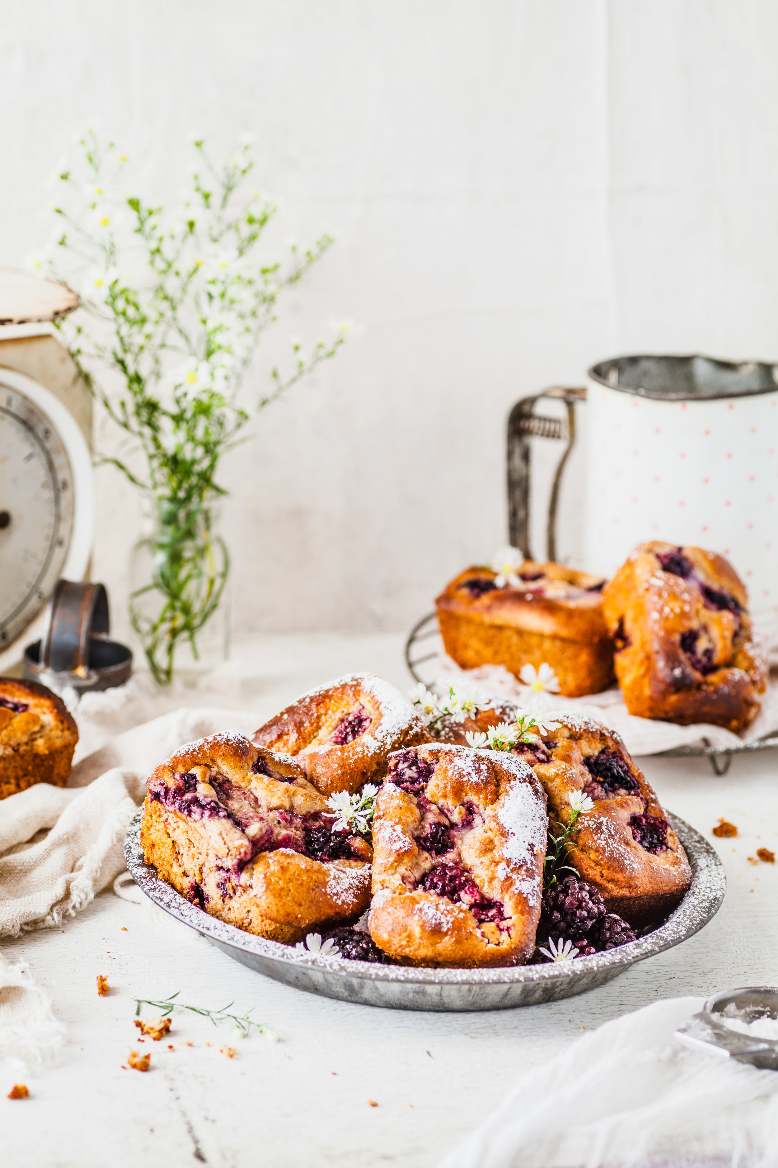 Mini Blackberry & Apple Loaf {GF, DF, Refined Sugar Free }